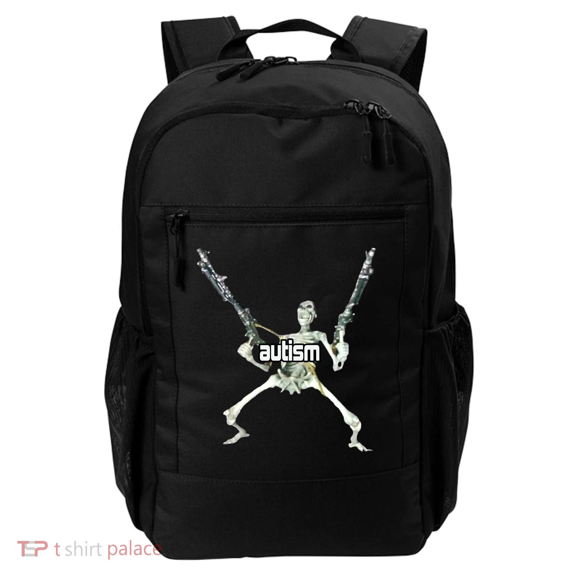 Autism Skeleton With Guns Backpack