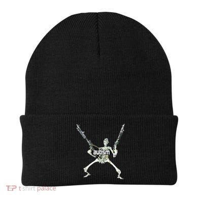 Autism Skeleton With Guns Beanie