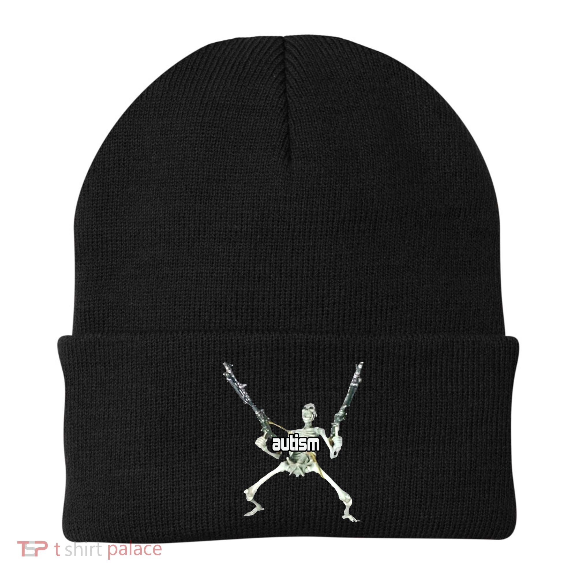 Autism Skeleton With Guns Beanie