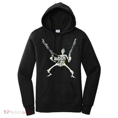 Autism Skeleton With Guns Women's Hoodie