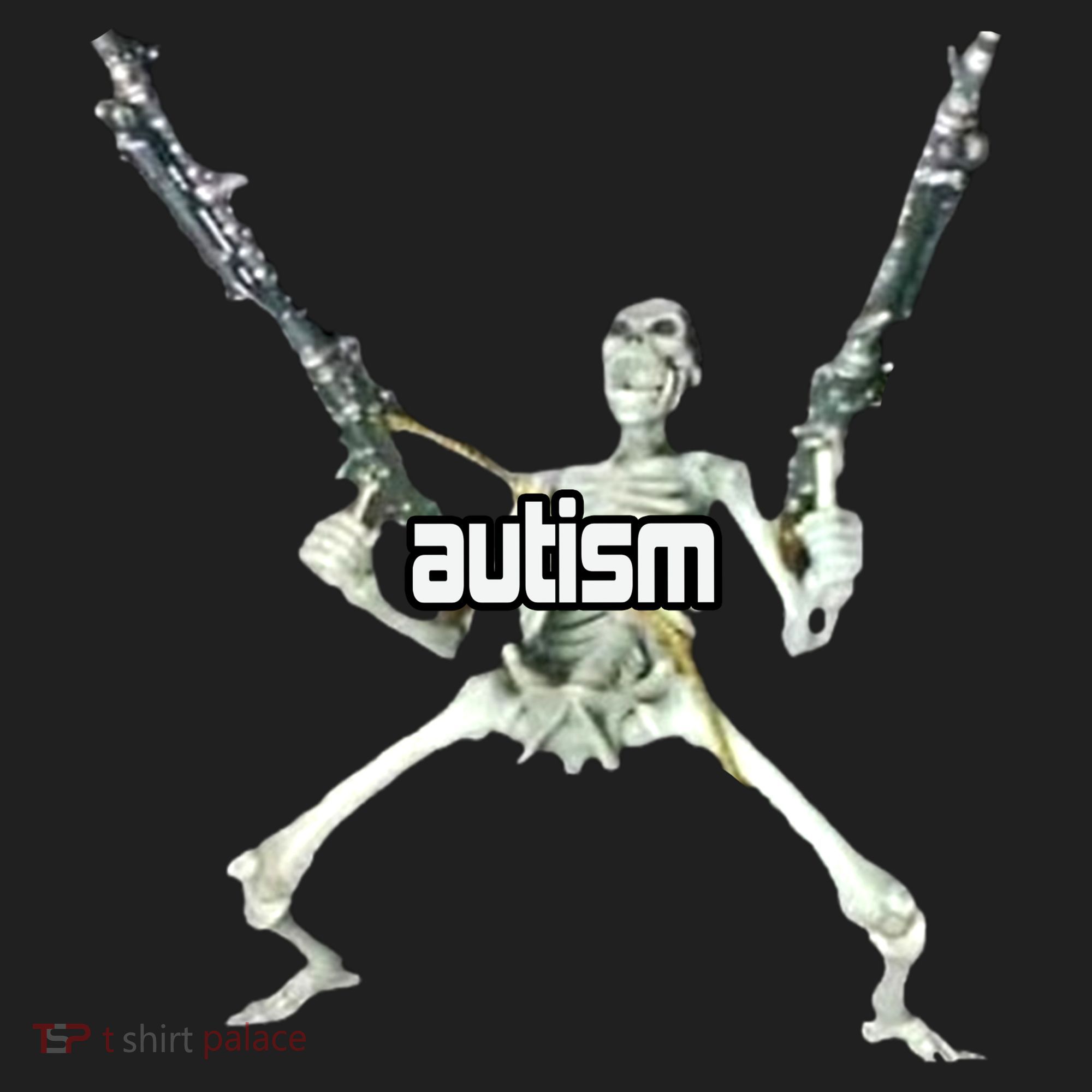 Autism Skeleton With Guns Tumbler