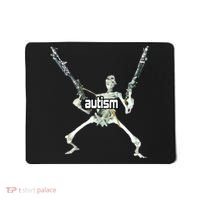 Autism Skeleton With Guns Mousepad thumb 0