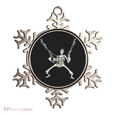 Autism Skeleton With Guns Ornament
