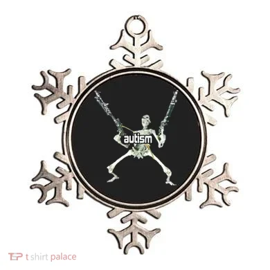 Autism Skeleton With Guns Ornament