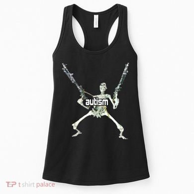 Autism Skeleton With Guns Women's Tank Top