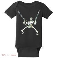 Autism Skeleton With Guns Baby Bodysuit thumb 0