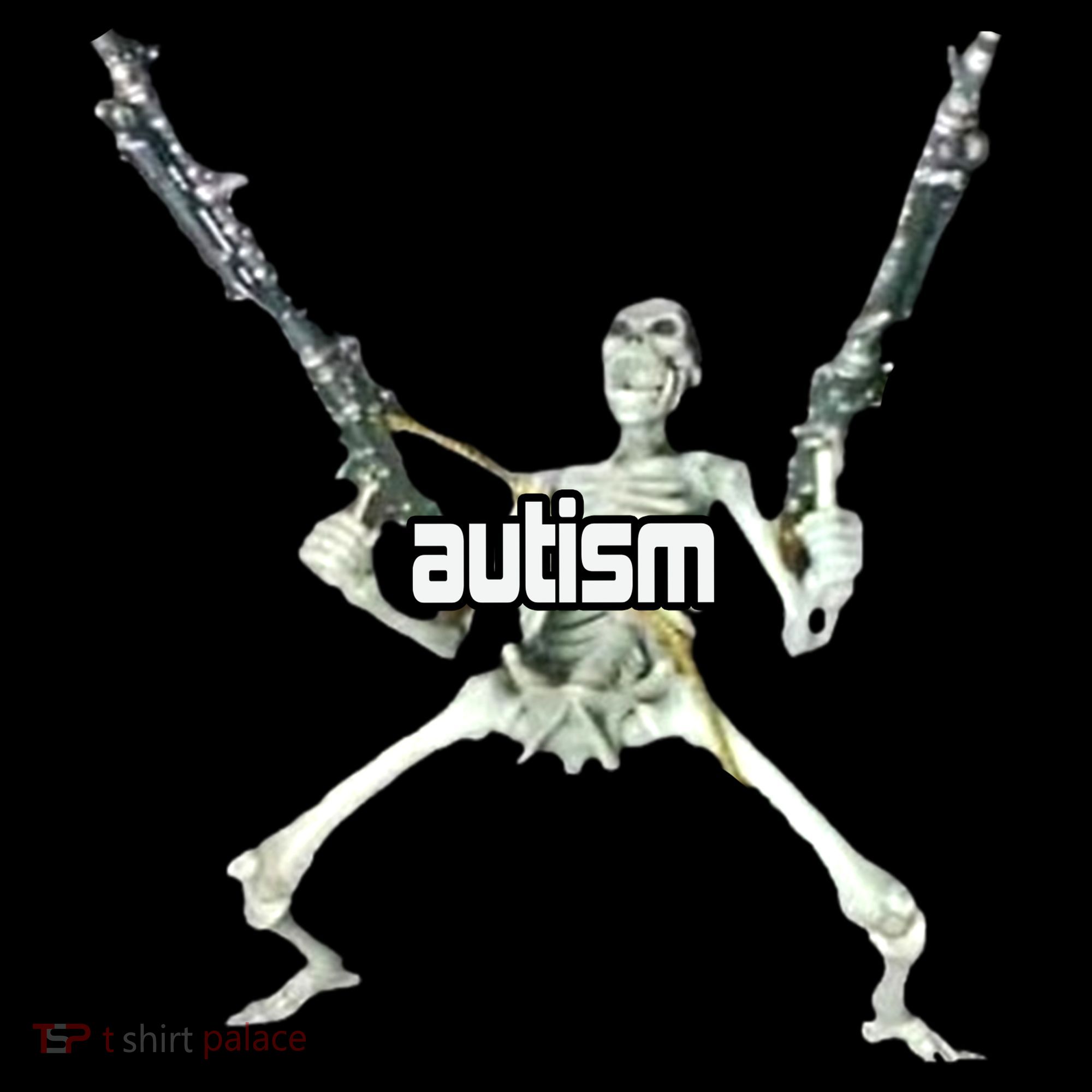 Autism Skeleton With Guns Toddler Hoodie