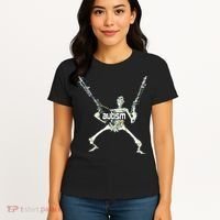 Autism Skeleton With Guns Women's T-Shirt thumb 4