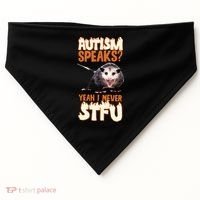 Autism Speaks Yeah I Never Stfu USA-Made Doggie Bandana thumb 0