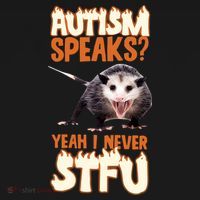Autism Speaks Yeah I Never Stfu Long Sleeve Shirt thumb 2