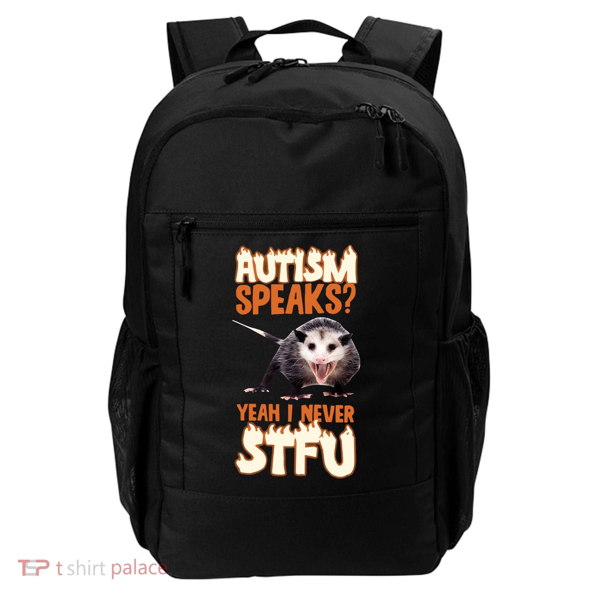 Autism Speaks Yeah I Never Stfu Backpack