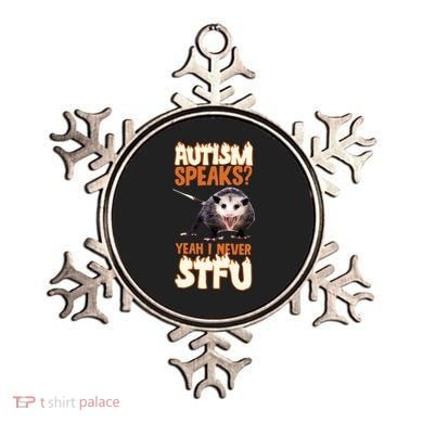 Autism Speaks Yeah I Never Stfu Ornament
