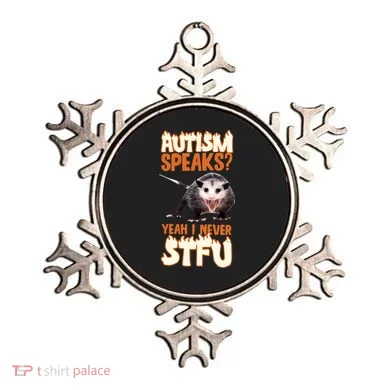 Autism Speaks Yeah I Never Stfu Ornament