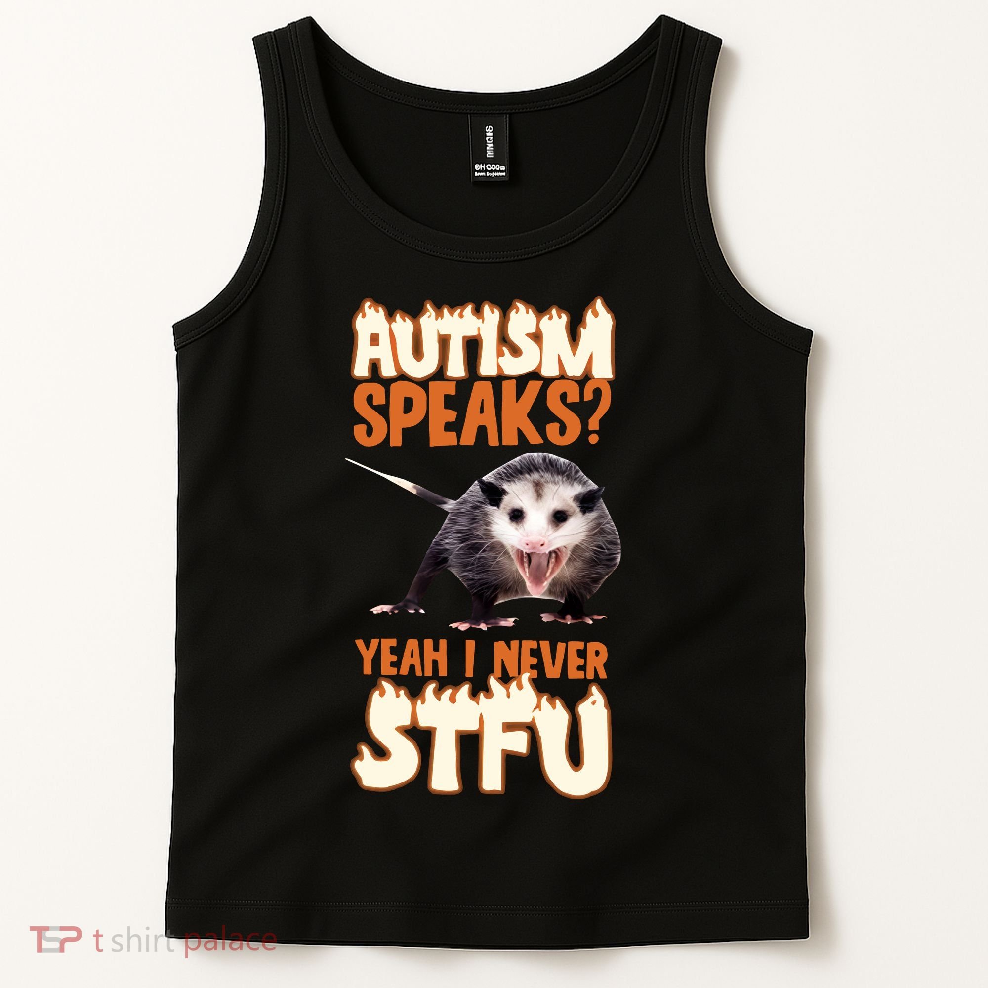 Autism Speaks Yeah I Never Stfu Tank Top
