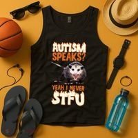 Autism Speaks Yeah I Never Stfu Tank Top thumb 4