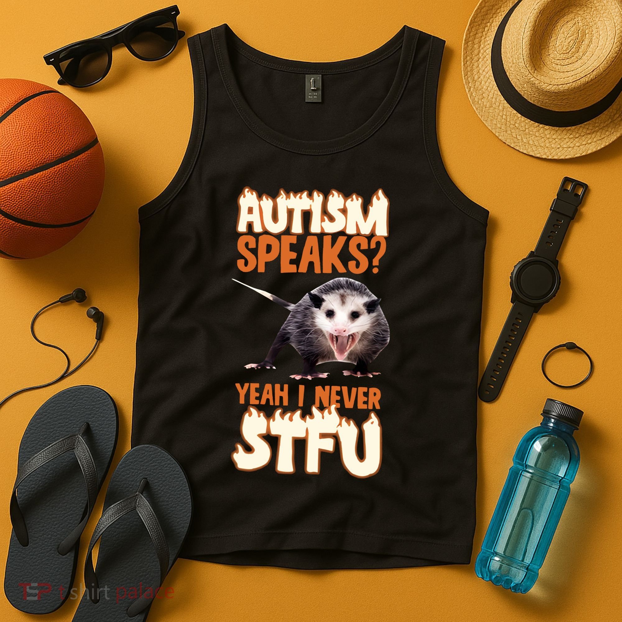Autism Speaks Yeah I Never Stfu Tank Top