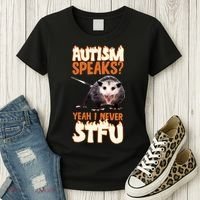Autism Speaks Yeah I Never Stfu Women's T-Shirt thumb 3