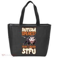 Autism Speaks Yeah I Never Stfu Tote Bag thumb 0