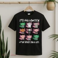 Axolotl Scare You A-Lotl Girl Boy Axolotl Halloween T-Shirt thumb 2