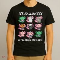 Axolotl Scare You A-Lotl Girl Boy Axolotl Halloween T-Shirt thumb 3