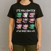 Axolotl Scare You A-Lotl Girl Boy Axolotl Halloween T-Shirt thumb 4