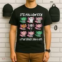 Axolotl Scare You A-Lotl Girl Boy Axolotl Halloween T-Shirt thumb 6
