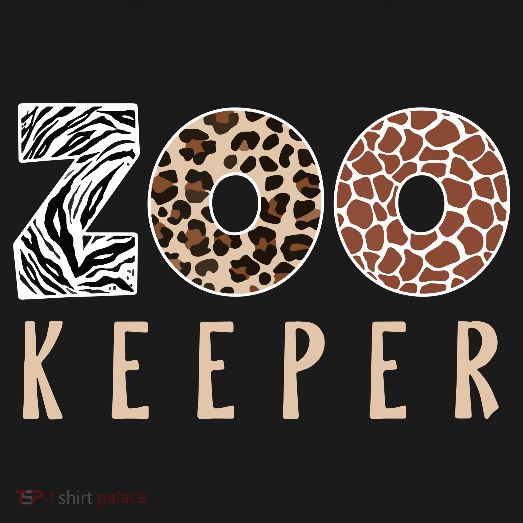 African Savanna Zoo Animal Costume Zookeeper Ladies PosiCharge Competitor Racerback Tank