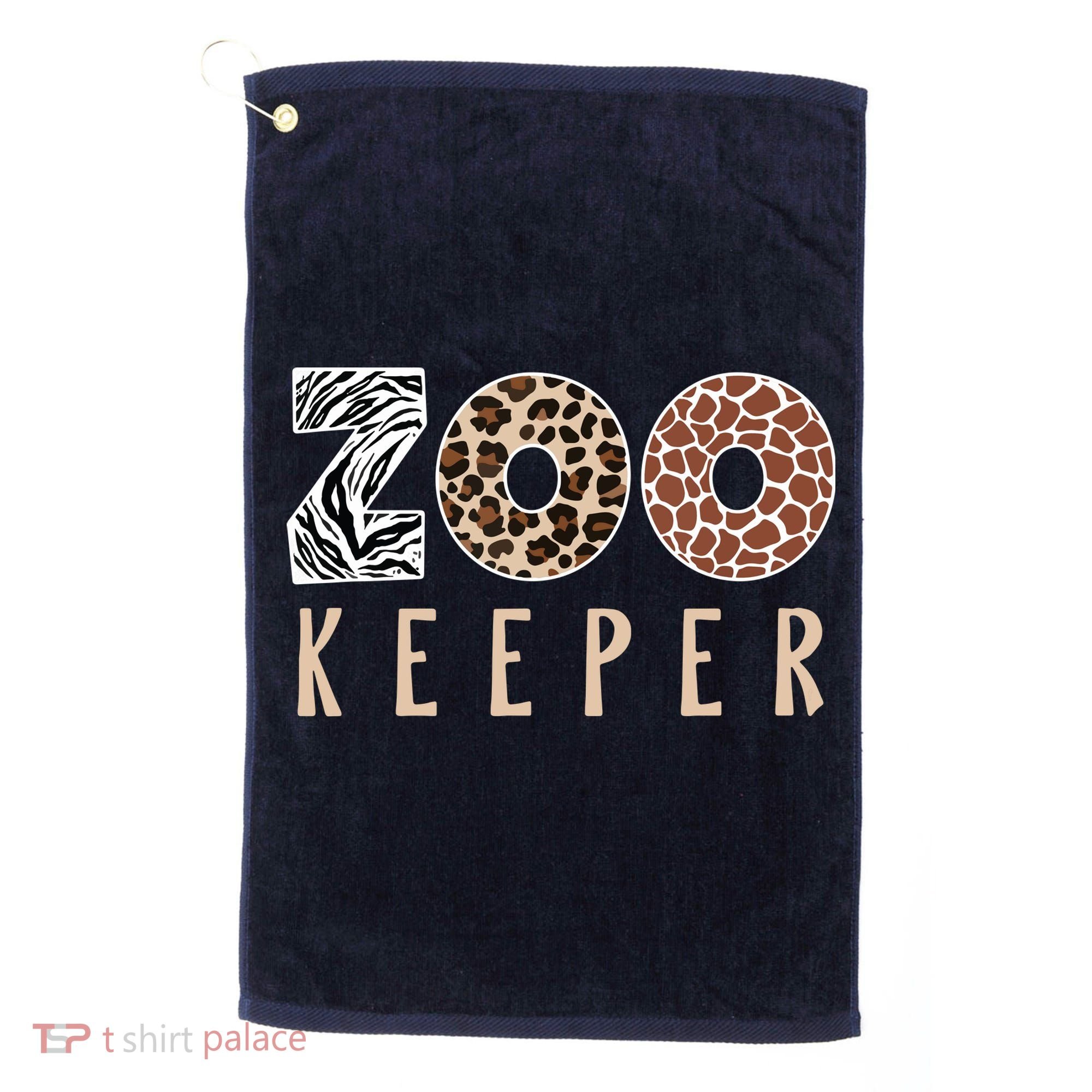 African Savanna Zoo Animal Costume Zookeeper Golf Towel