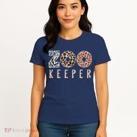 African Savanna Zoo Animal Costume Zookeeper Women's T-Shirt thumb 4