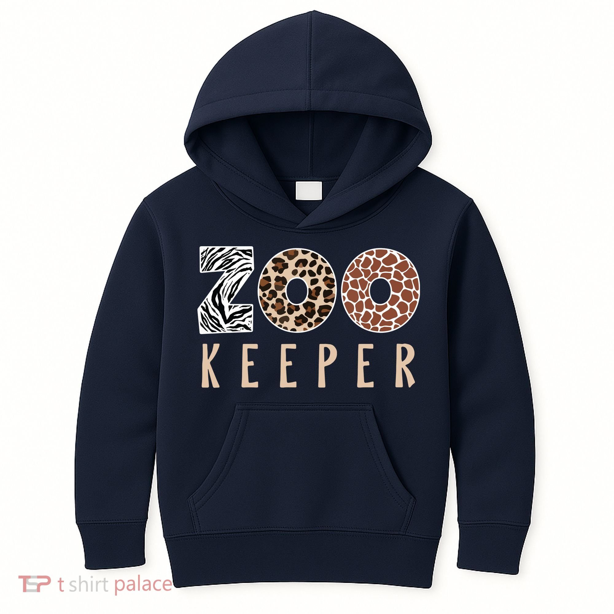African Savanna Zoo Animal Costume Zookeeper Kids Hoodie