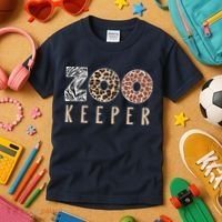 African Savanna Zoo Animal Costume Zookeeper Kids T-Shirt thumb 3