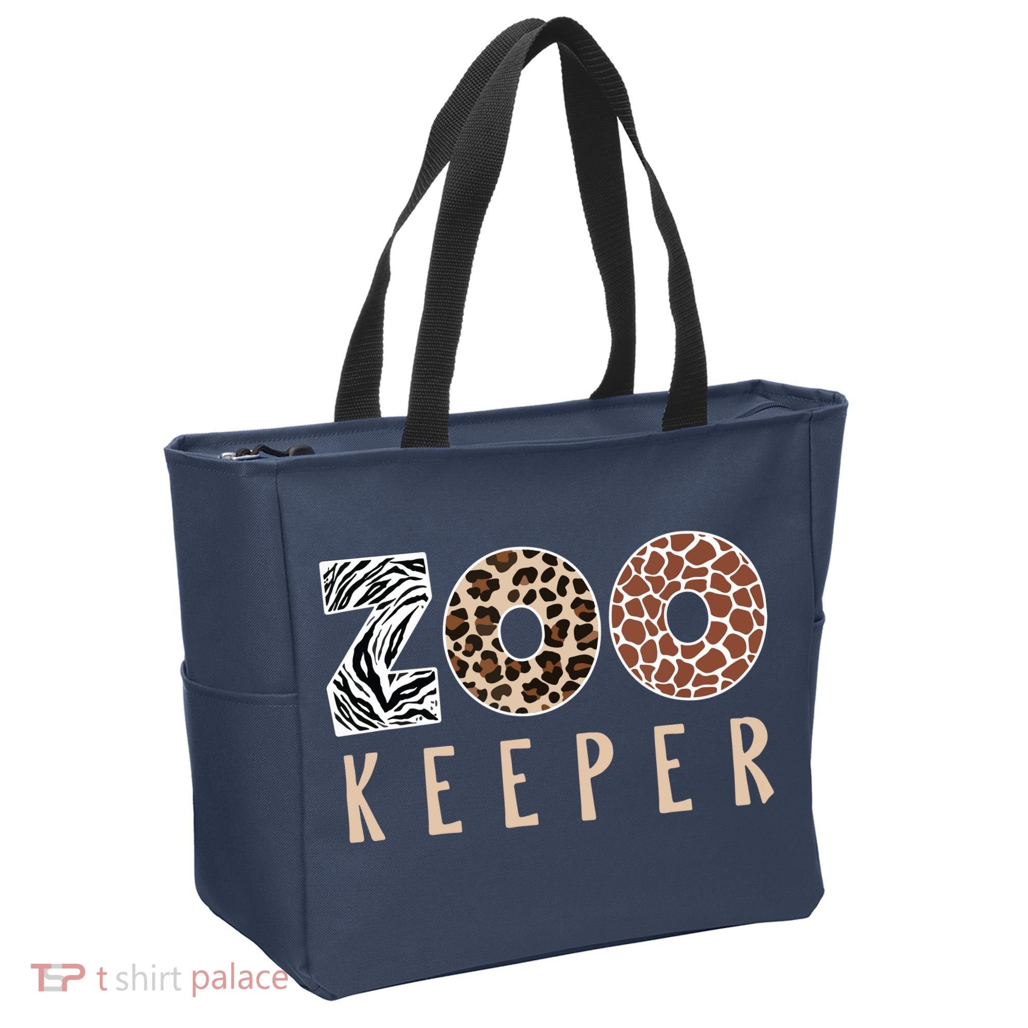 African Savanna Zoo Animal Costume Zookeeper Tote Bag