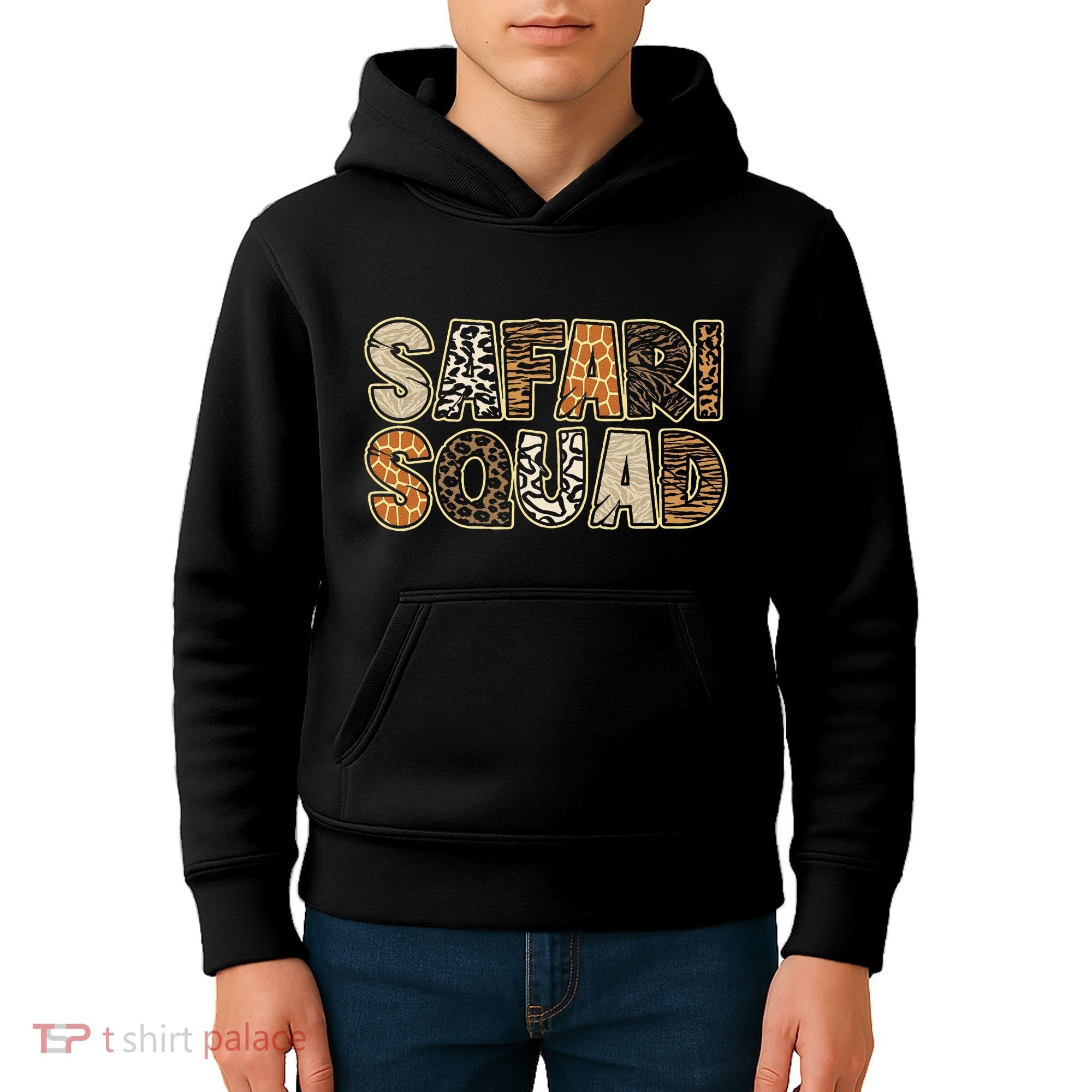 Arfica Safari Zoo Safari Squad Gift Kids Hoodie