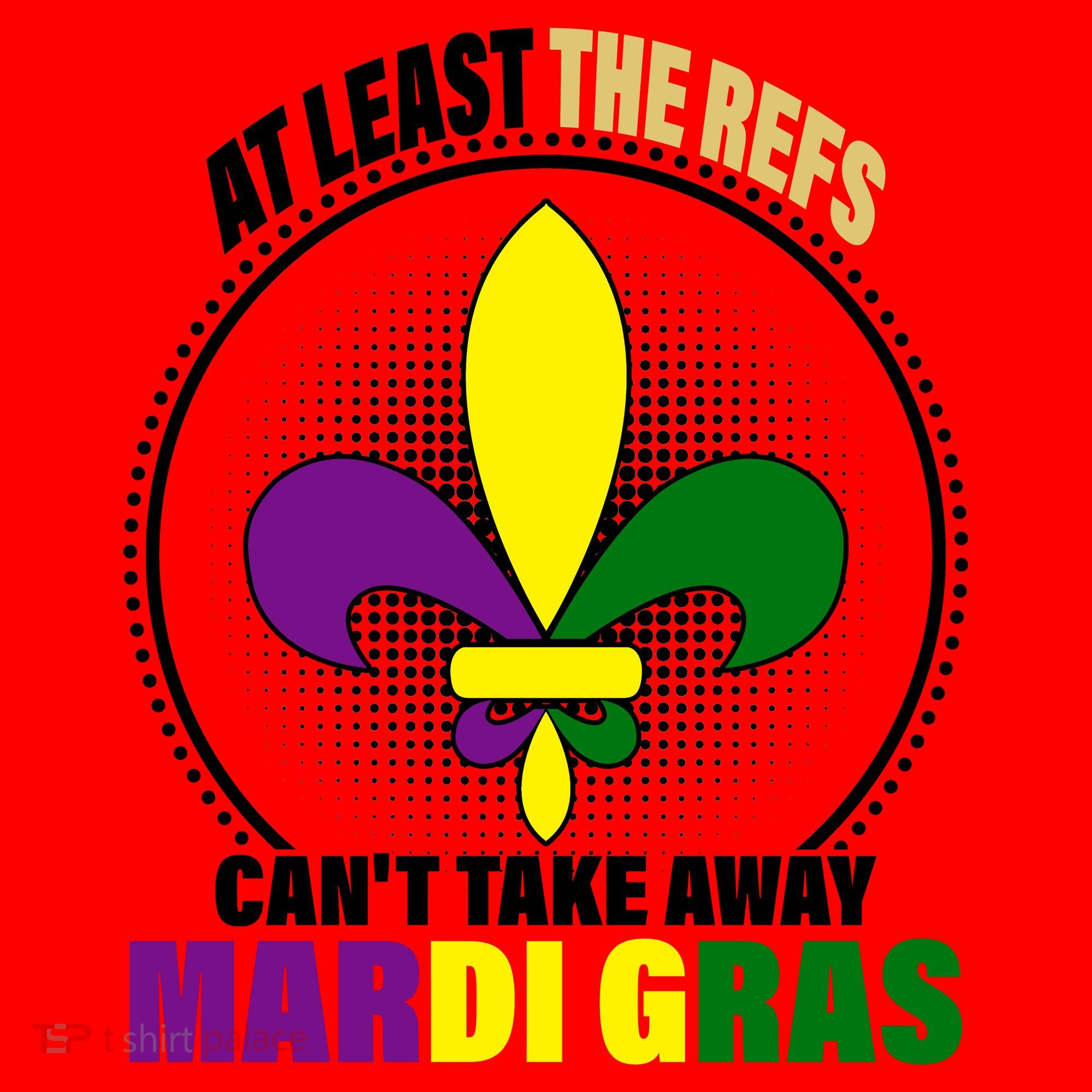 At Least The Refs Can't Take Away Mardi Gras Santa Hat