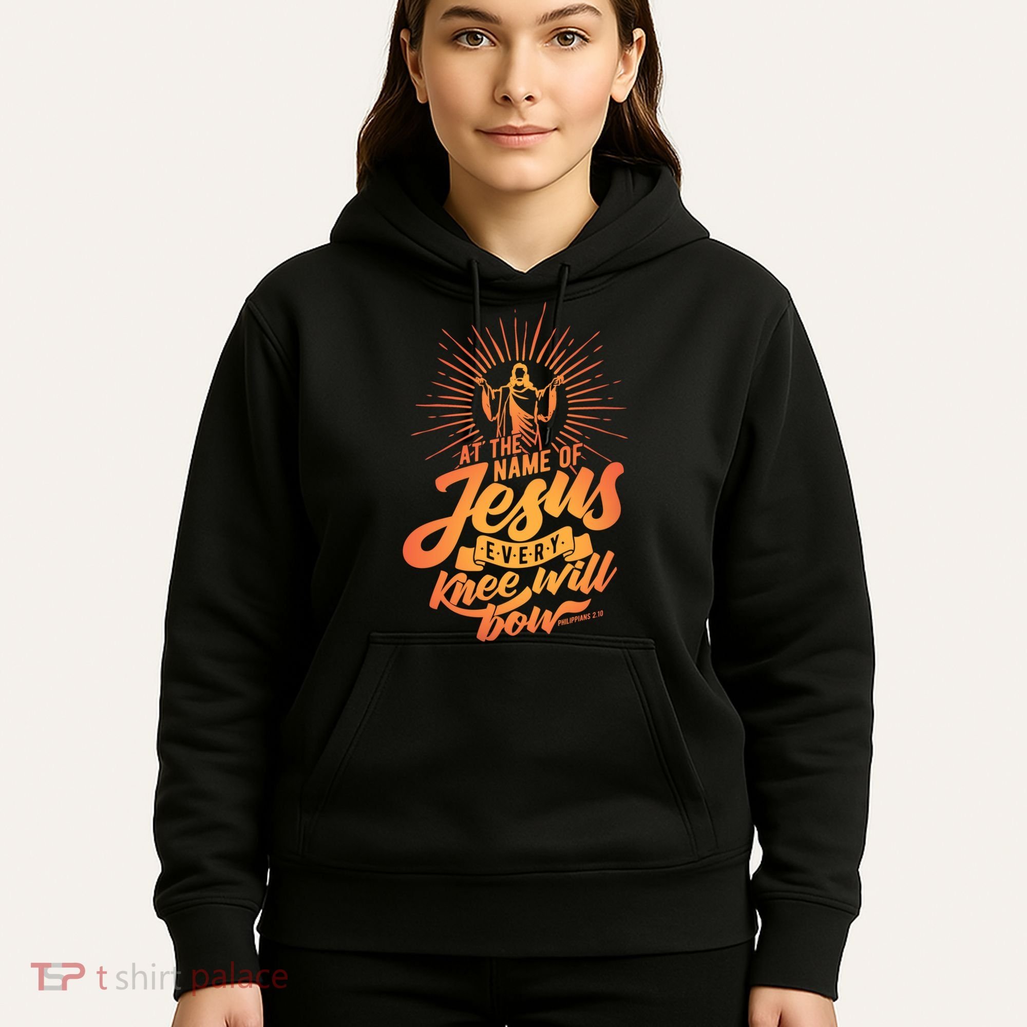 At The Name Of Jesus Every Knee Will Bow Hoodie
