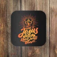 At The Name Of Jesus Every Knee Will Bow Coaster thumb 0