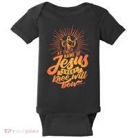 At The Name Of Jesus Every Knee Will Bow Baby Bodysuit thumb 0