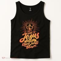 At The Name Of Jesus Every Knee Will Bow Tank Top thumb 2