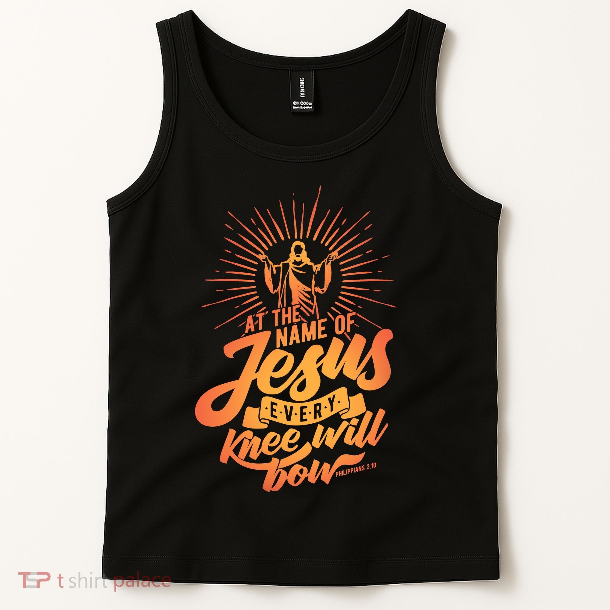 At The Name Of Jesus Every Knee Will Bow Tank Top