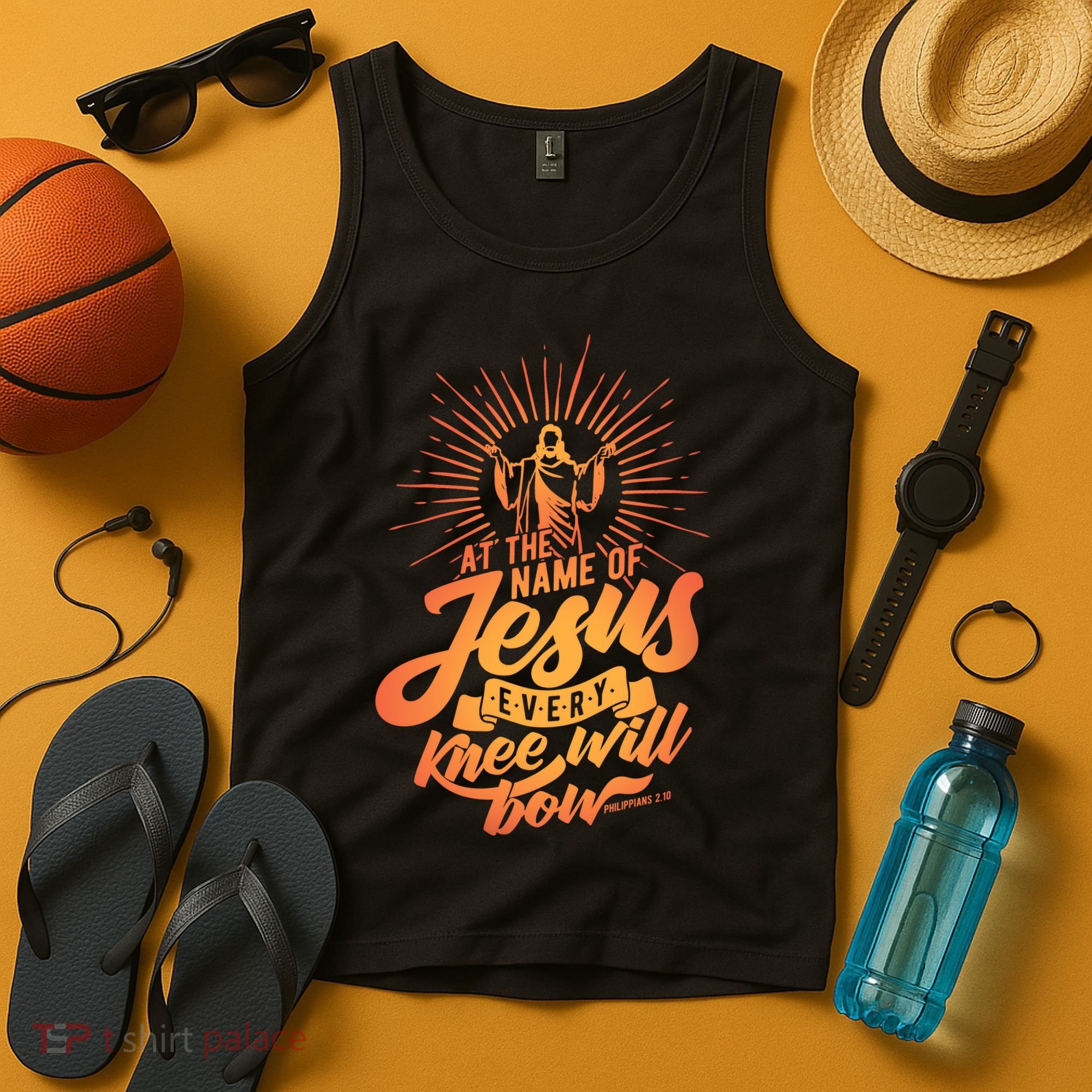 At The Name Of Jesus Every Knee Will Bow Tank Top