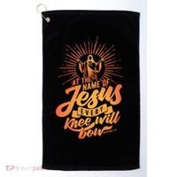 At The Name Of Jesus Every Knee Will Bow Golf Towel thumb 0