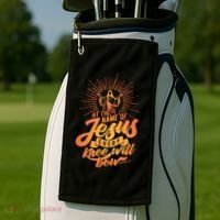 At The Name Of Jesus Every Knee Will Bow Golf Towel thumb 2