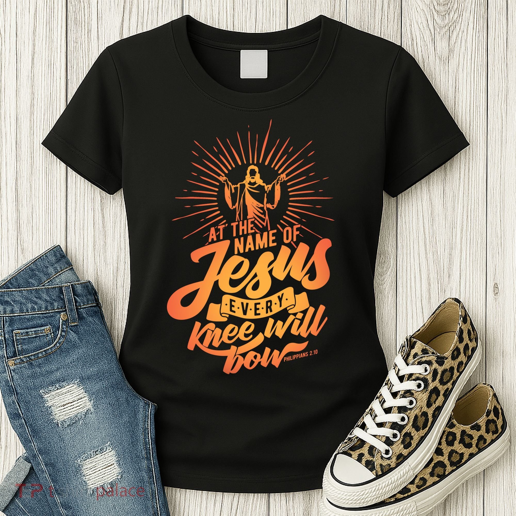 At The Name Of Jesus Every Knee Will Bow Women's T-Shirt