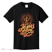 At The Name Of Jesus Every Knee Will Bow Kids T-Shirt thumb 0
