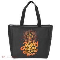 At The Name Of Jesus Every Knee Will Bow Tote Bag thumb 0