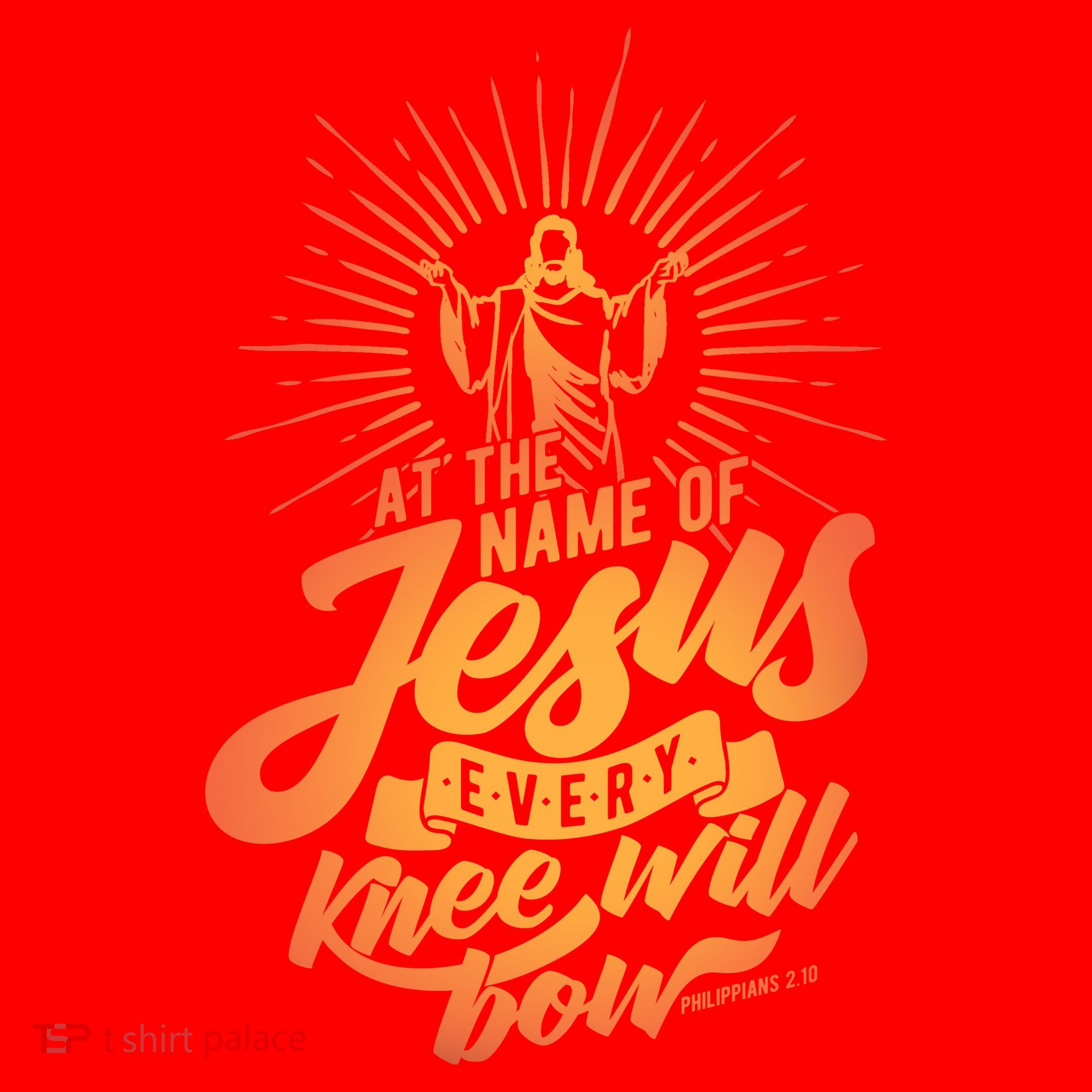 At The Name Of Jesus Every Knee Will Bow Santa Hat