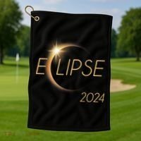 America Totality 04 08 24 Total Solar Eclipse 2024 Golf Towel thumb 1