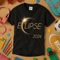 America Totality 04 08 24 Total Solar Eclipse 2024 Kids T-Shirt thumb 3