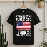 America Turns 250 I Turn 50 1976 50th Birthday T-Shirt thumb 2