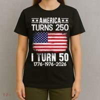 America Turns 250 I Turn 50 1976 50th Birthday T-Shirt thumb 4